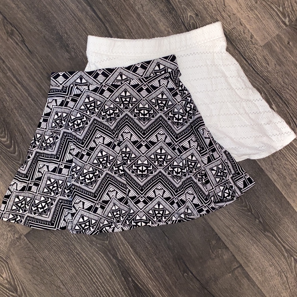 Pink(Tribal Design) & Aeropostale(White) Skirts